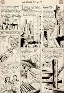 Wayne Boring and Stan Kaye Action Comics #198 Story Page 5 Original Art (DC, 1954). Lois Lane thinks she‘s -