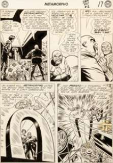 Ramona Fradon and Charles Paris Metamorpho #2 Page 14 Original Art (DC, 1965). Signed by Fradon in the -