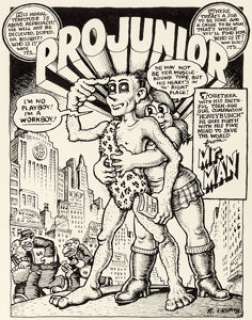 Robert Crumb Bijou Funnies #4: "Projunior" Complete 5-Page Story Original Art (Bijou Publishing - | Heritage
