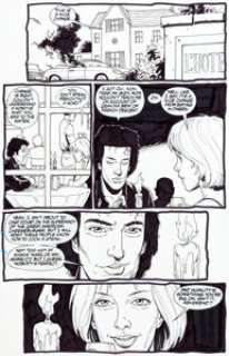 Steve Dillon Preacher #19 Page 21 Original Art (DC/Vertigo, 1997). Jesse Custer and Tulip share a romantic -