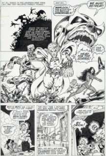 Jim Starlin and Steve Leialoha Warlock #10  Story Page 4 Thanos and Gamora Original Art (Marvel, 1975)....