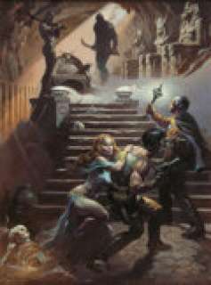 Frank Frazetta In Pharaoh’s Tomb Battlestar  Galactica Painting Original Art (1978).... | Heritage