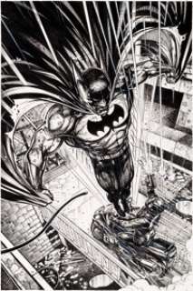 Eddy Newell Batman: Legends of the Dark Knight  #108 Cover Original Art (DC, 1998)....