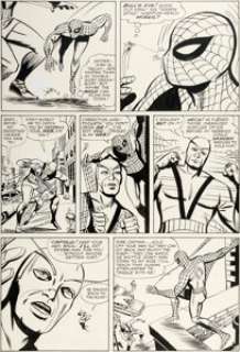 Dick Ayers and Paul Reinman Tales to Astonish #57 Story Page 8 Spider-Man, Giant-Man, and Wasp Original Art -