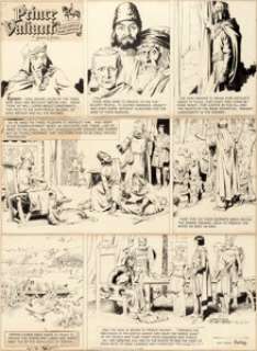 Hal Foster Prince Valiant #692 Sunday Comic Strip Original Art dated 5-14-50 (King Features Syndicate, 1950).... | Heritage
