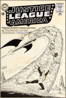 Murphy Anderson Justice League of America #17 Cover Original Art (DC, 1963)....