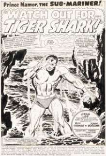 John Buscema and Frank Giacoia Sub-Mariner #5 Splash Page 1 Original Art (Marvel, 1968). Just recovering - | Heritage