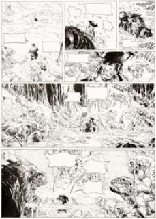 Mathieu Lauffray Long John Silver T.4 : Guyanacapac Planche 9 (Dargaud, 2013)....