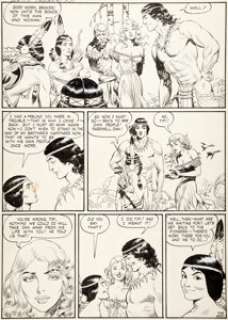 Frank Frazetta Durango Kid #4 Story Page 7 Dan Brand/White Indian Original Art (Magazine Enterprises, 1950).... | Heritage