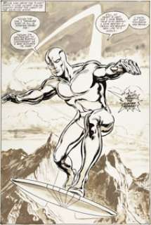 Tom Palmer Silver Surfer #1 Splash Page 48 Original Art (Marvel, 1982).... | Heritage