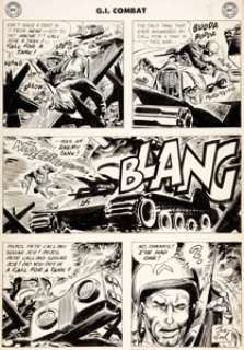 Joe Kubert GI Combat #52 Story Page 8 Original Art (DC, 1957).... | Heritage