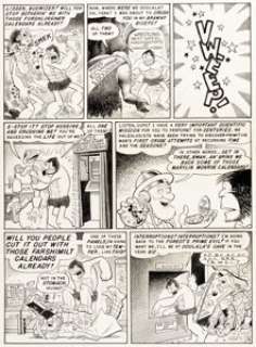  - Bill Elder Panic #8 Story Page 5 Alley Oop Parody Original Art (EC, 1955)....