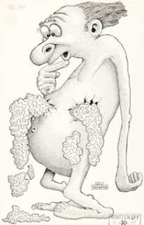 Basil Wolverton Plop! Unpublished Cover Original Art (DC, 1974).... | Heritage