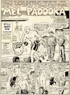  - Bill Elder Panic #7 "Mel Padooka" Page 1 Original Art (EC Comics, 1955). ...