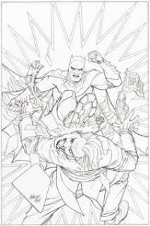  - Dave Johnson Batman #48 Adult Coloring Book Variant Cover B Original Art (DC Comics, 2016)....