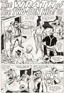 Dick Ayers Two-Gun Kid #66 Complete 5-Page Story "The Wrath of the Two-Gun Kid!" Original Art (Marvel Comics, 1963... (Total: 5 Original Art)