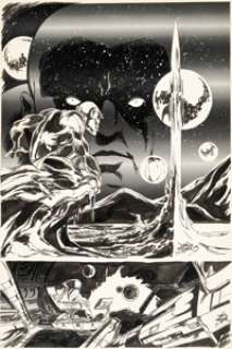 John Byrne FOOM #9 The Watcher Illustration Original Art (Marvel, 1975)....