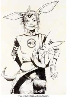 Jamie Hewlett Tank Girl: The Odyssey#1 Couverture Originale (DC/Vertigo, 1995).... | Heritage