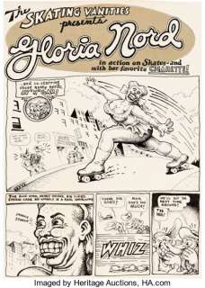 Robert Crumb | San Francisco Comic Book #2 Complete 3-Page Story "The Skating Vanities Presents Gloria Nord" Original Art (San Francisco Comic Book Co., 1970). | Heritage