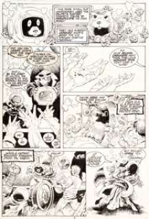 Mike Mignola and Al Milgrom - Rocket Raccoon #4 Story Page 4 Original Art (Marvel, 1985).