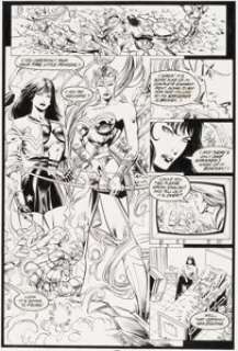 Mike Deodato Jr. - Wonder Woman #93 Story Page 10 Original Art (DC, 1995).