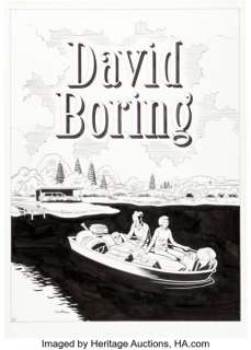 Daniel Clowes - Eightball #20 Splash Page 2 David Boring Original Art (Fantagraphics, 1999).