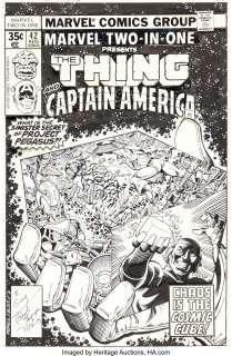 George Pérez and Terry Austin - #42 Cover Original Art (Marvel, 1978).