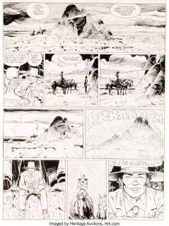 Jean Giraud (Moebius) | Blueberry Arizona Love #23 Planche 10 (Alpen Publishers, 1990). Jean Giraud (Moebius) Blueberry Arizona Love #23 Story Page 10 Original Art (Alpen Publishers, 1990). | Heritage