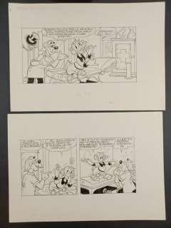 Guido Scala | Guido Scala I MED 891030 - 2x Tavole Originali "Zio Paperone per Tempo Medico" - Storia Completa - (1989) | Catawiki