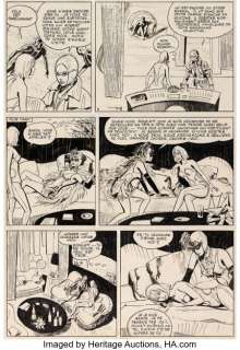 Robert Gigi Scarlett Dream Story Page 4 Original Art (Eric Losfeld, 1967)....