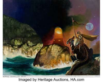 Segrelles, Vicente - Vicente Segrelles The Renegades of Kregen Wraparound Cover Original Art (Heyne-Verlag Munich, 1979)....