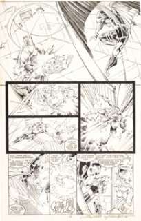 Rick Leonardi and Scott Williams - Uncanny X-Men #273 Story Page 12 Original Art (Marvel, 1991)....