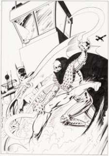 Davis, Alan - Alan Davis and Mark Farmer Batman Monthly V2 #4 Cover Original Art (Fleetway, 1993)....