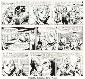 Barry, Dan | Dan Barry Flash Gordon Daily Comic Strip Original Art Group of 3 (King Features Syndicate, 1965).... (Total: 3 Original Art) | Heritage