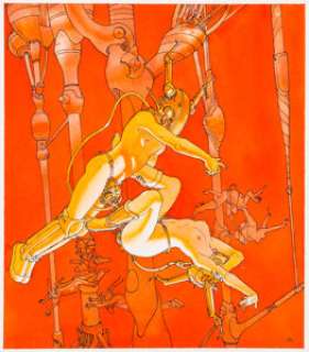 Giraud (Moebius), Jean - Jean Giraud (Moebius) Heavy Metal Illustration Original Art (Heavy Metal, undated)....