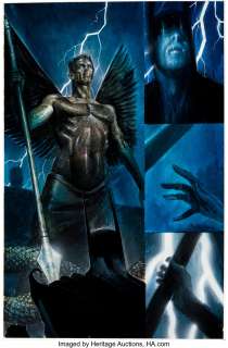 McKean, David - David McKean Batman: Arkham Asylum Painted Story Page 87 Original Art (DC, 1989)....