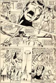 Adams, Neal - Neal Adams and Tom Palmer The Avengers #95 Story Page 13 Black Bolt Original Art (Marvel, 1972)....