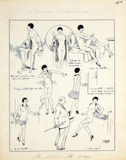 Le Rallic, Etienne - La Parisienne s‘habille d‘un rien Encre de chine pour