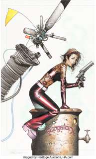 Charest, Travis - Travis Charest StormWatch #1 Cover Original Art (Image/Wildstorm, 1997)....