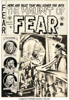 Ingels, Graham - Graham Ingels (as Ghastly) Haunt of Fear #20 Cover Original Art (EC, 1953)....