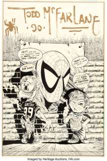 McFarlane, Todd | Todd McFarlane Amazing Heroes #179 Spider-Man Cover Original Art (Fantagraphics, 1990).... | Heritage