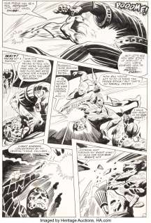 Colan, Gene - Gene Colan and Mike Esposito Marvel Super-Heroes #18 Story Page 21 First Guardians of the Galaxy Original Art (Mar...