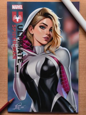 Borja Burgueño Moreno - Spider-Gwen - Original Sketch Cover Art