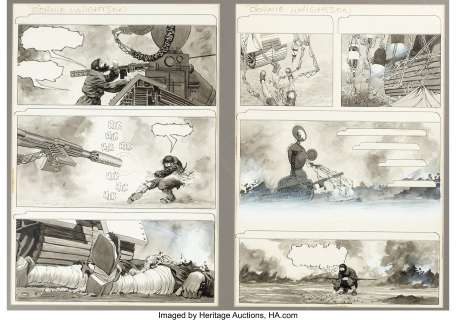 Wrightson, Bernie - Bernie Wrightson Epic Illustrated #34 Story Pages 5-6 Original Art (Marvel/Epic, 1986)....