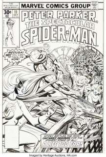 Milgrom, Al - Al Milgrom Spectacular Spider-Man #11 Cover Original Art (Marvel, 1977)....