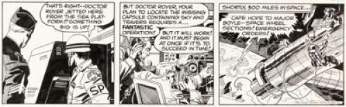 Kirby, Jack - Jack Kirby Sky Masters of the Space Force Daily Comic Strip Original Art dated 7-17 (George Matthew Adams Service,...