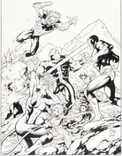 Grummett, Tom - Tom Grummett and Cory Hamscher X-Men Forever 2 #8 Cover Original Art (Marvel, 2010)....