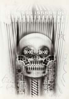 Giger, H.R. | H.R. Giger - Techno Skull Illustration Original Art (1981).... | Heritage