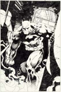 Lee, Jim - Jim Lee and Scott Williams Batman #608 Splash Page 5 Original Art (DC, 2002)....