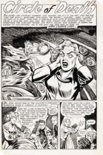 Webb, Robert - Robert Webb and S.M. Iger Studio Mysteries #4 Complete 6-Page Story "Circle of Death" Original Art (Superior, 1953... (Total: 6 Original Art)